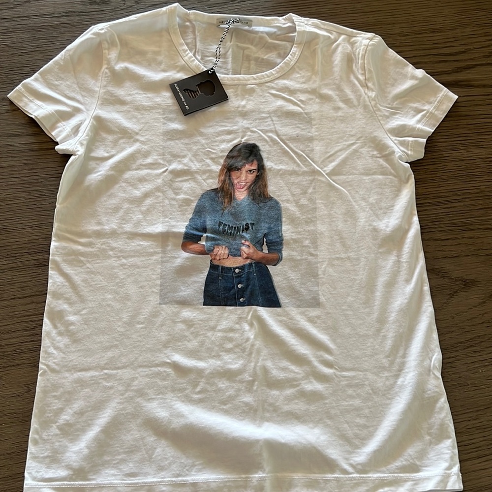NWT-Alexa Chung for AG denim tee